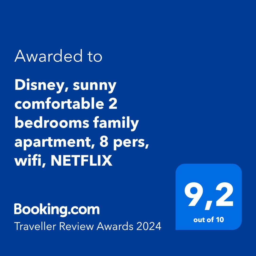 Disney, Sunny Comfortable 2 Bedrooms Family Apartment, 8 Pers, Wifi, Netflix Chessy  Exterior photo